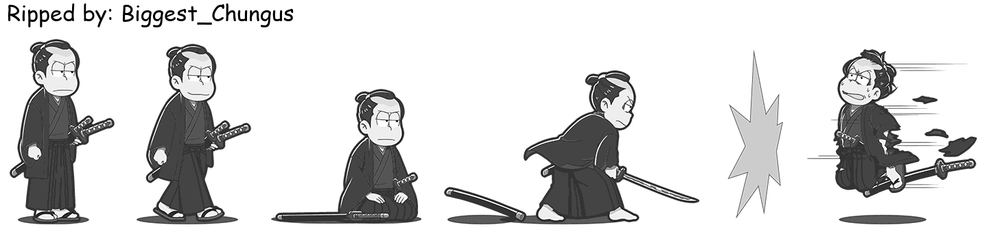 Osomatsu-san Hesokuri Wars: Battle of the NEETs - Ichimatsu (Ino Samurai: Monochrome)