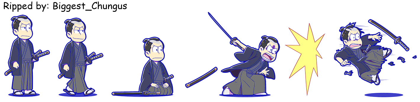 Osomatsu-san Hesokuri Wars: Battle of the NEETs - Osomatsu (Ino Samurai)