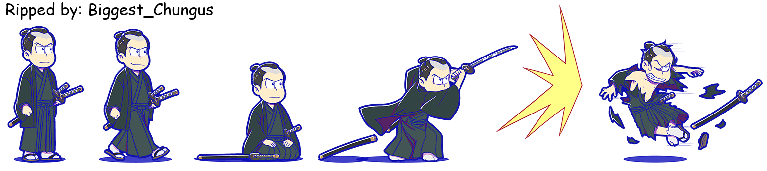 Osomatsu-san Hesokuri Wars: Battle of the NEETs - Karamatsu (Ino Samurai)