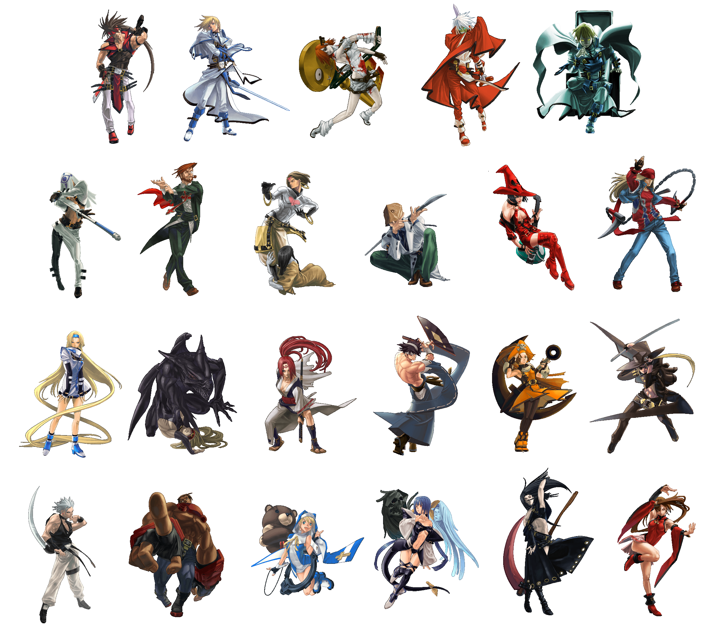Guilty Gear Isuka - Character Select Portraits