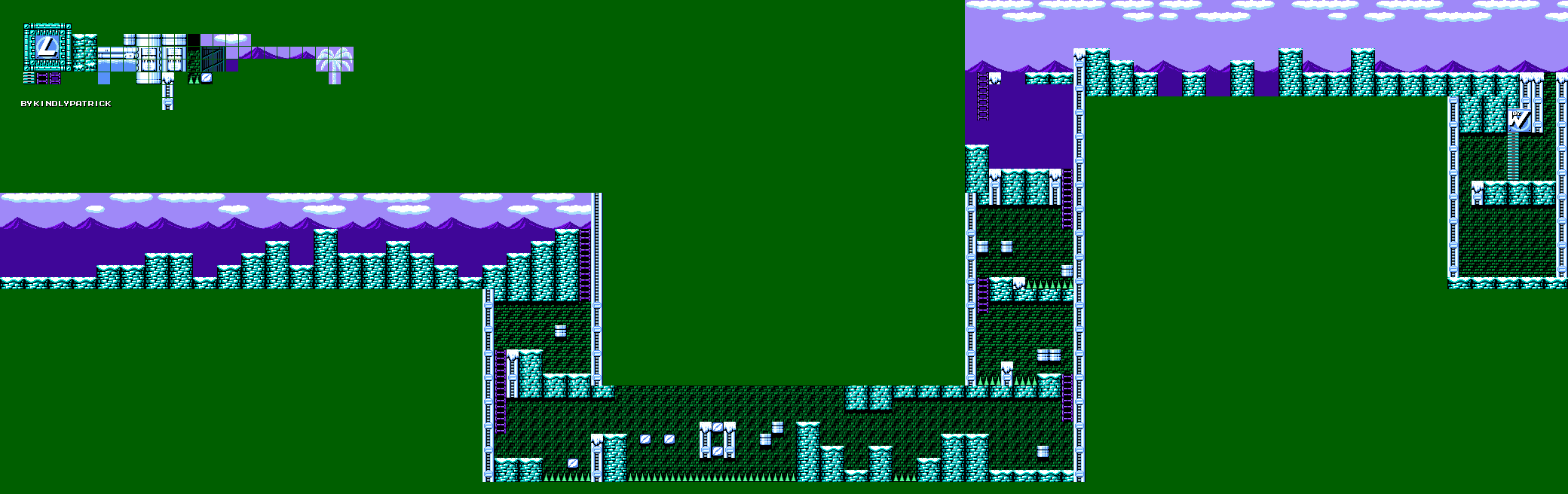 Ice Man's Stage (Dr. Wily's Revenge, Enhanced)