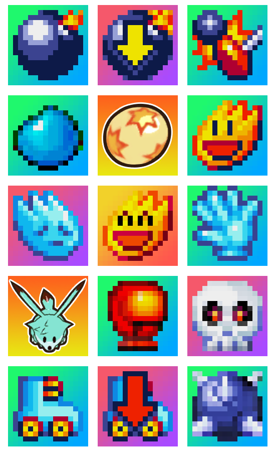 Amazing Bomberman - Items