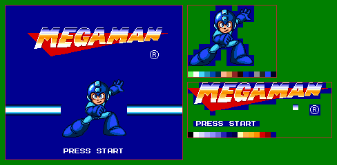 Mega Man: The Wily Wars: Mega Man - Title Screen