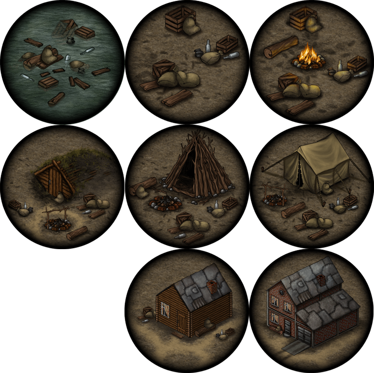 Day R Survival - Camp Icons
