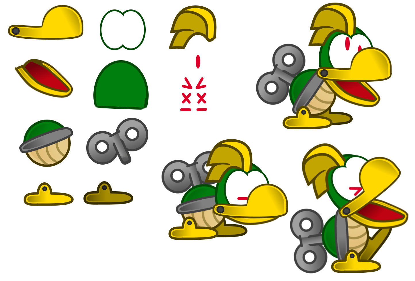 Paper Mario Customs - Mechakoopa (The Thousand-Year Door-Style)