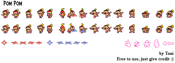 Mario Customs - Pom Pom (SMW-Style)