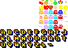 Pac-Man (J2ME/BREW, Americas) - Font