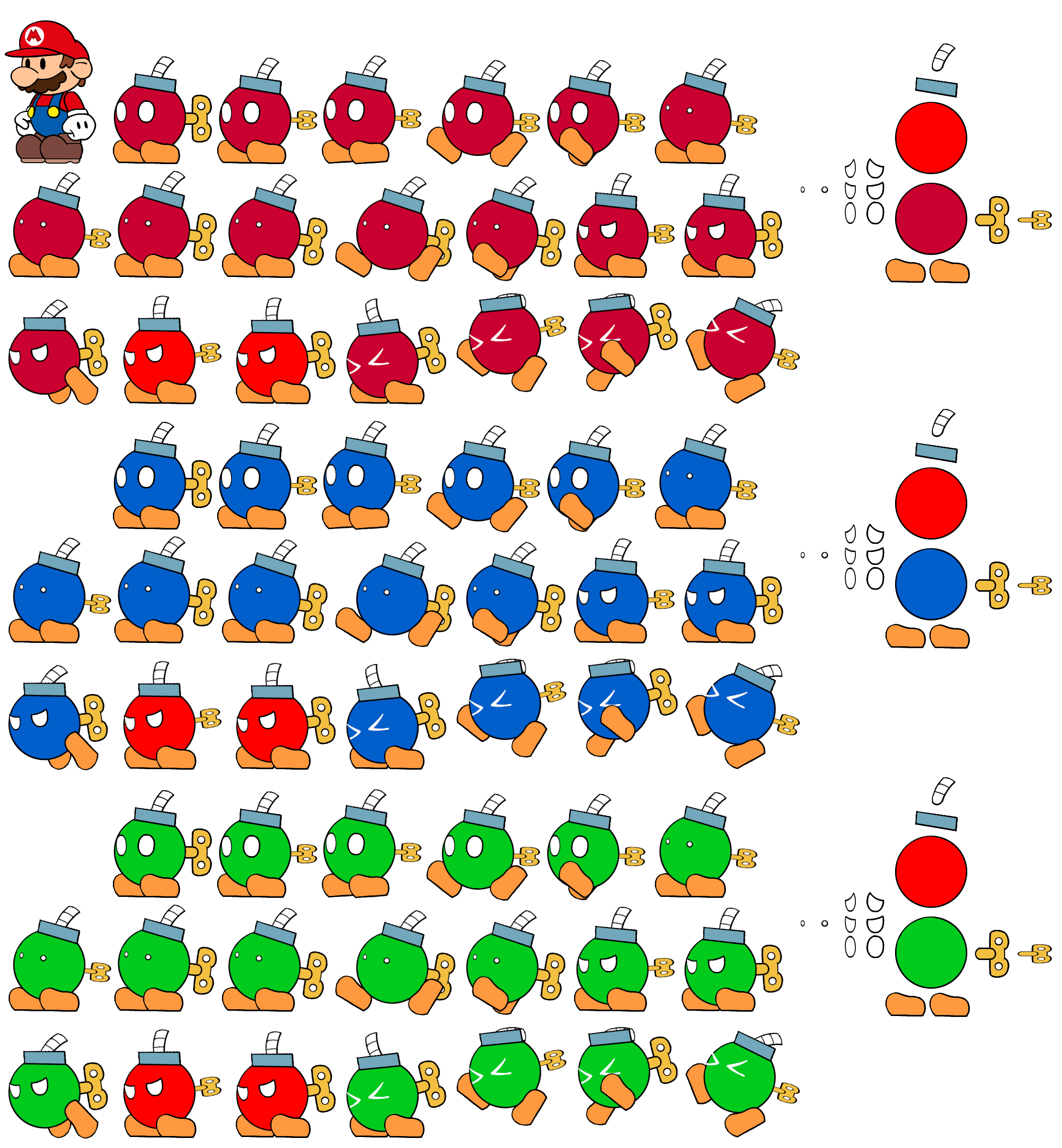 Mario Customs - Bob-omb Buddy (Paper Mario-Style)