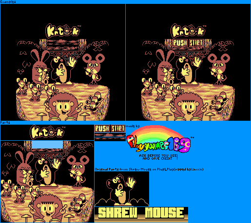 Krtek Customs - Title Screen (NES-Style)