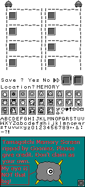 Tamagotchi - Memory