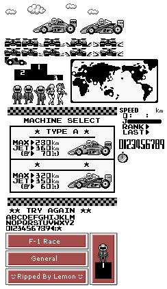 F-1 Race - General Sprites