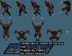 Castlevania: Dawn of Sorrow - Yeti