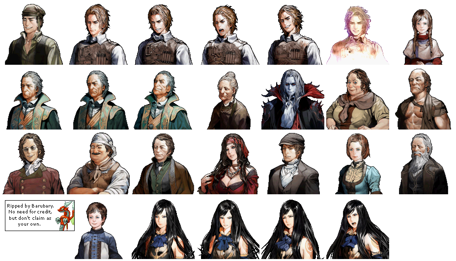 Castlevania: Order of Ecclesia - Character Portraits