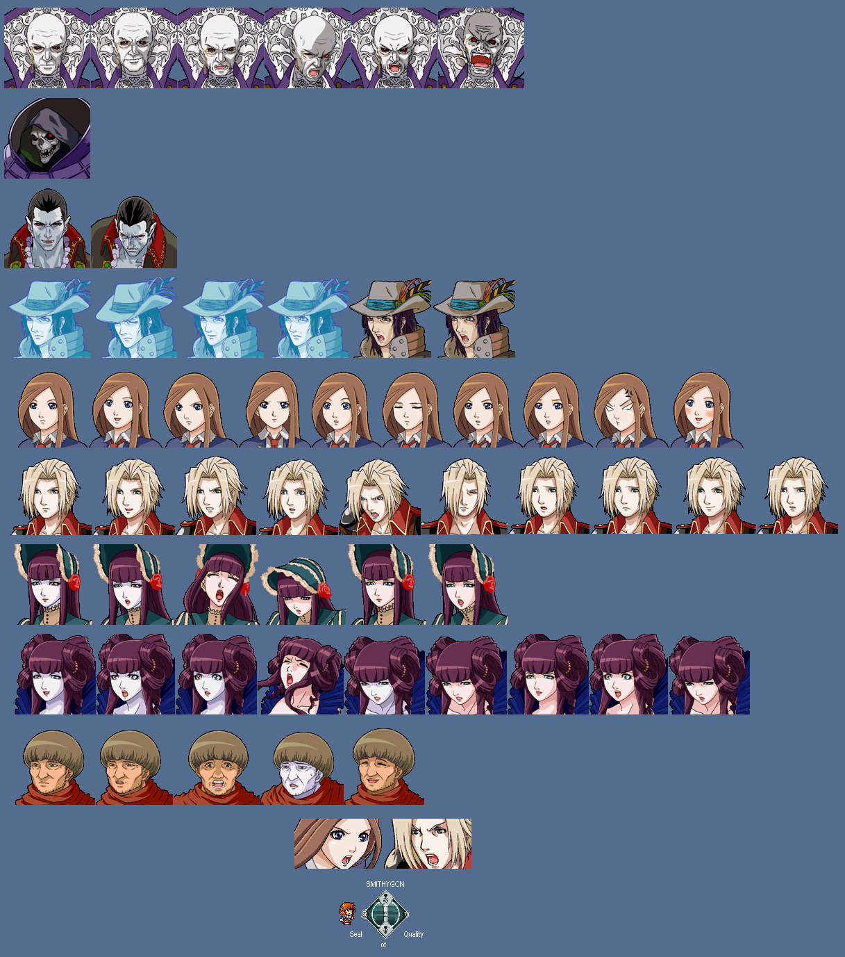 Castlevania: Portrait of Ruin - Character Portraits