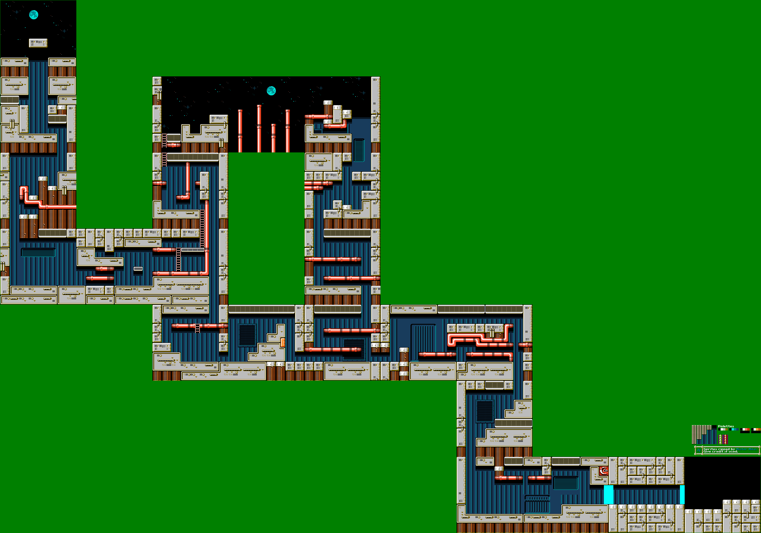 Mega Man 4 - Cossack Stage 4