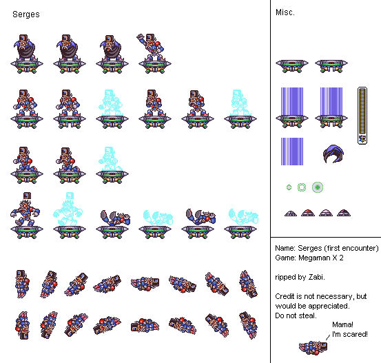 Mega Man X2 - Serges (1st Form)