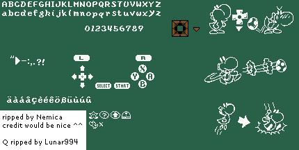Super Mario World 2: Yoshi's Island - Text