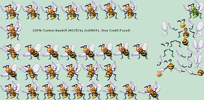 Pokémon Generation 1 Customs - #015 Beedrill