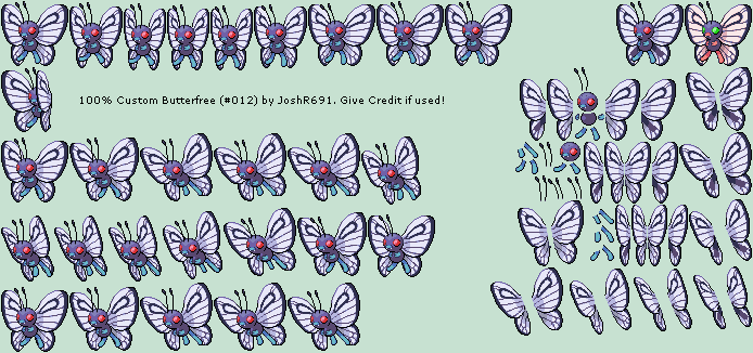 Pokémon Generation 1 Customs - #012 Butterfree