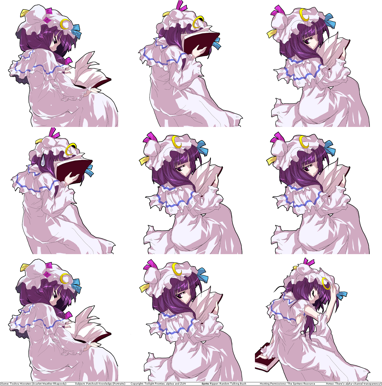 Touhou Hisouten (Scarlet Weather Rhapsody) - Patchouli Knowledge's Portraits