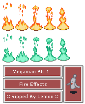 Mega Man Battle Network - Fire Animations