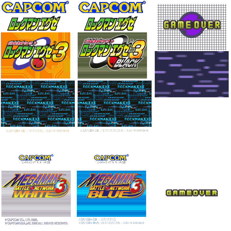 Mega Man Battle Network 3 - Title/Game Over