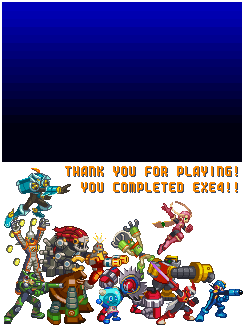 Mega Man Battle Network 4 - Completion Screen