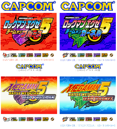 Mega Man Battle Network 5 - Title Screen