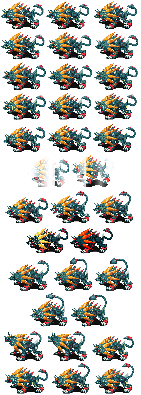 Mega Man Battle Network 6 - Cybeast Gregar (Assembled)