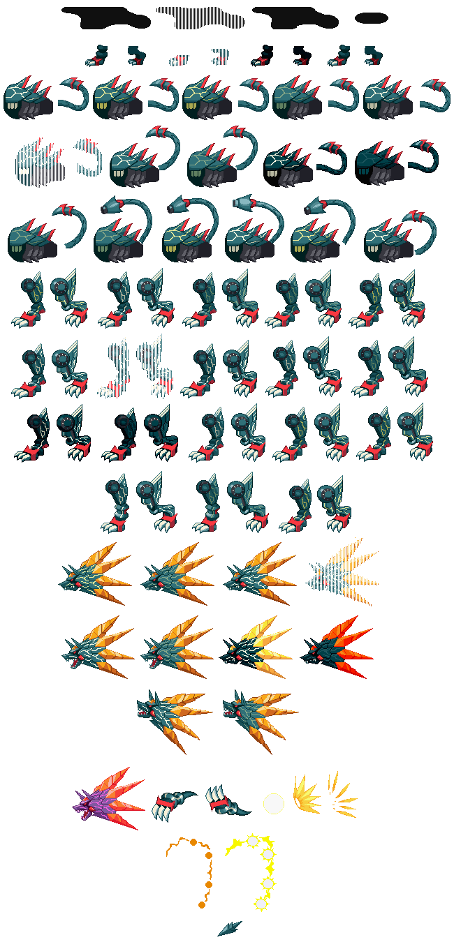 Mega Man Battle Network 6 - Cybeast Gregar (Pieces)