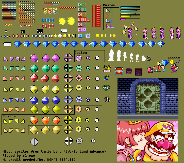 Wario Land 4 - Miscellaneous