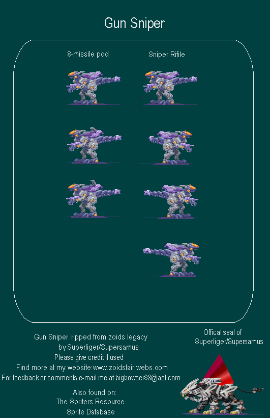 Zoids: Legacy - Gun Sniper