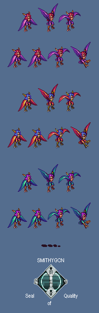 Breath of Fire 2 - Harpy, Sireen and Barucuda