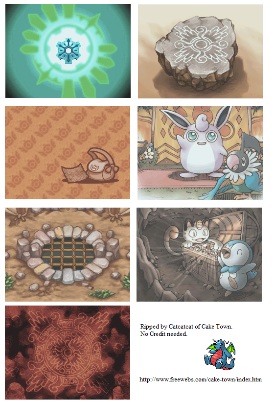 Pokémon Mystery Dungeon: Explorers of Time / Darkness - Various Graphics