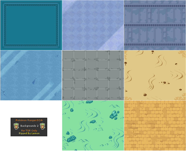 Pokémon Ranger 2: Shadows of Almia - Backgrounds (Set 2)