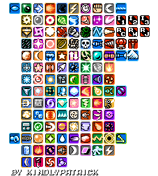 Mega Man Customs - Weapon Icons (MM10-Style)