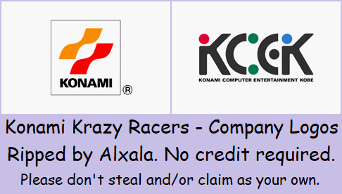 Konami Krazy Racers - Company Logos