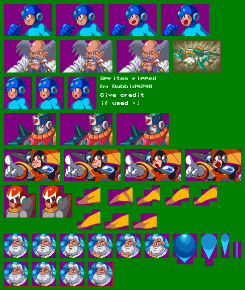 Mega Man 8 - Dialogue Portraits