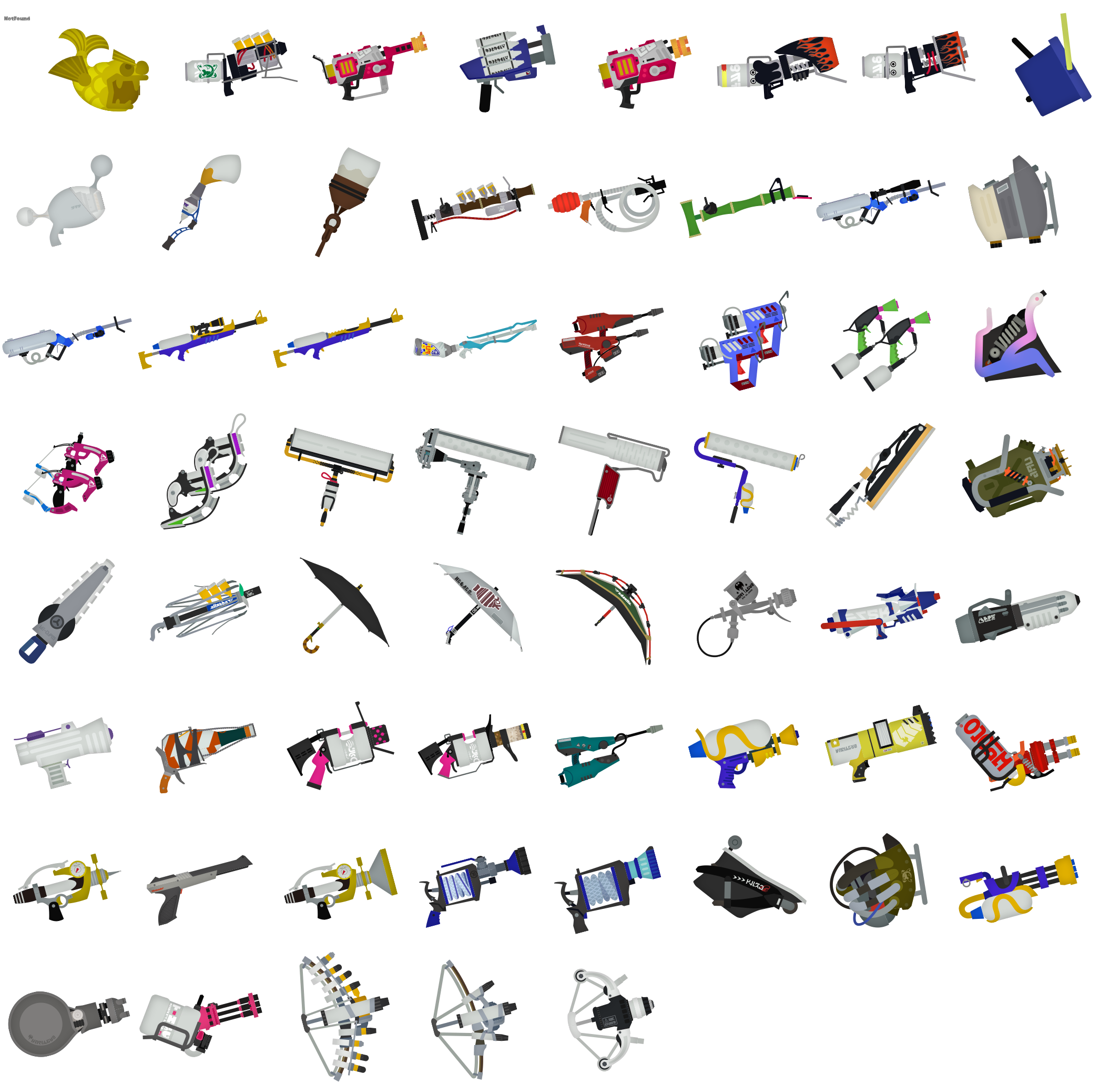 Splatoon 3 - Weapon Icons (2D)