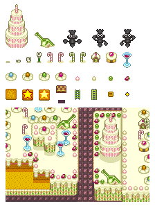 Candy World World Map and Pieces