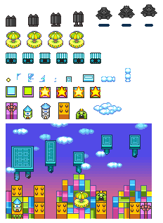 Toy Town World Map and Pieces