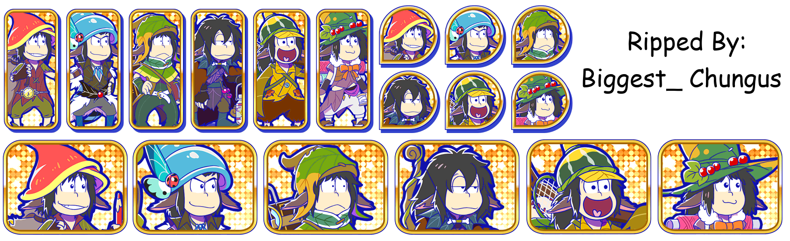 Osomatsu-san Hesokuri Wars: Battle of the NEETs - Set Icons (Goblin)