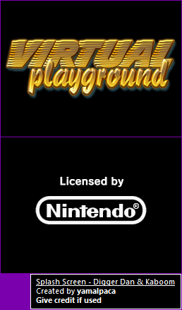 Digger Dan & Kaboom - Splash Screen