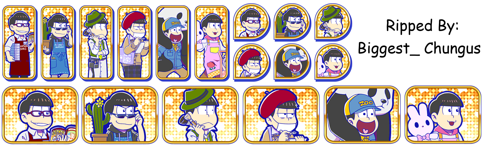 Osomatsu-san Hesokuri Wars: Battle of the NEETs - Set Icons (Work 2)