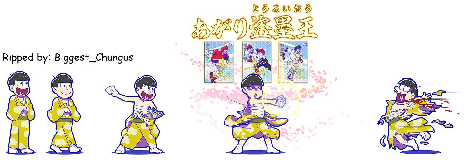 Osomatsu-san Hesokuri Wars: Battle of the NEETs - Jyushimatsu (Hanafuda)