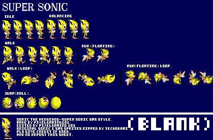 Sonic the Hedgehog Customs - Super Sonic (SMS-Style V1)