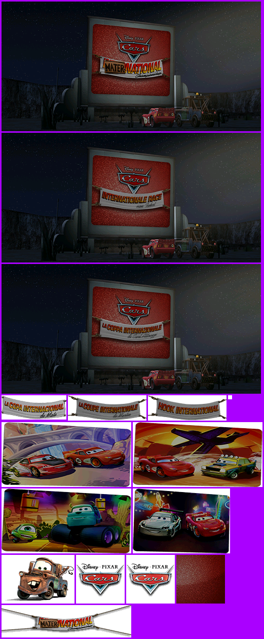 Cars: Mater-National Championship - Wii Menu Icon and Banner