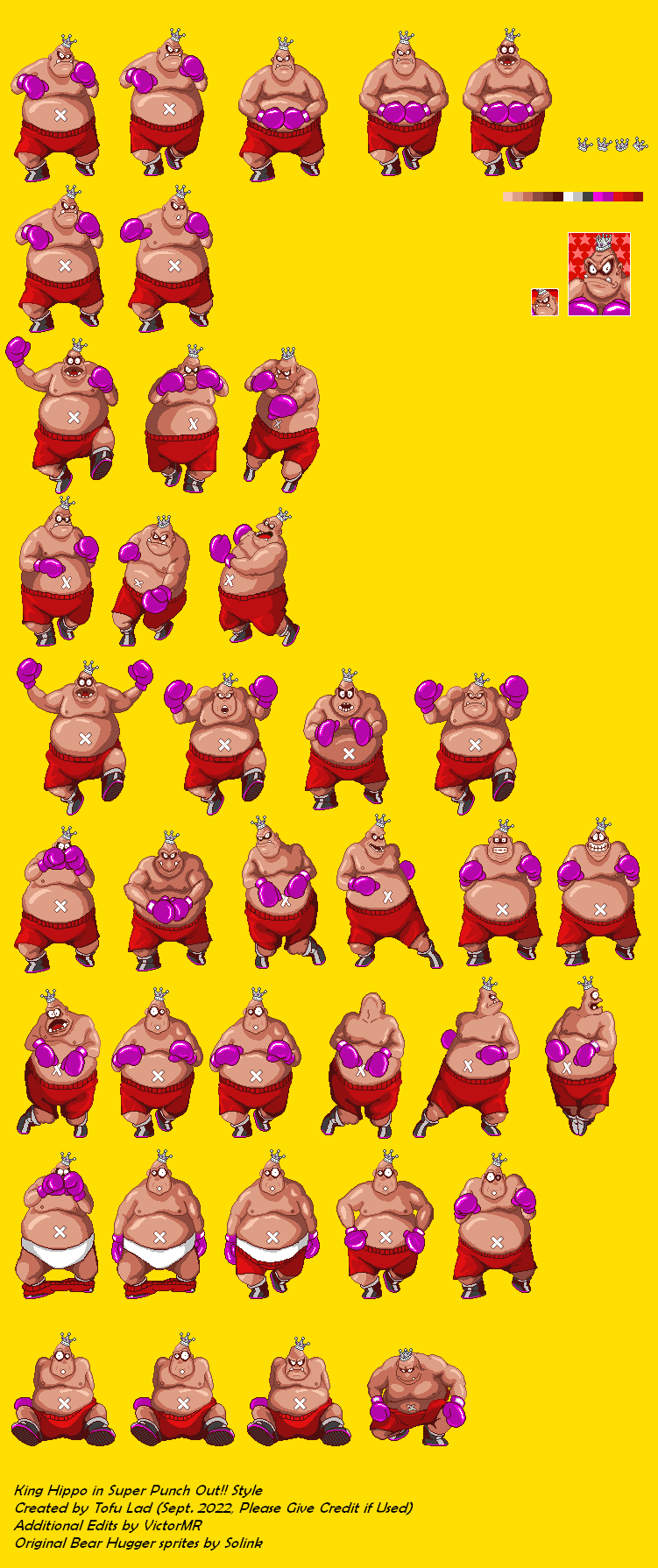 King Hippo (Super Punch Out!!-Style)