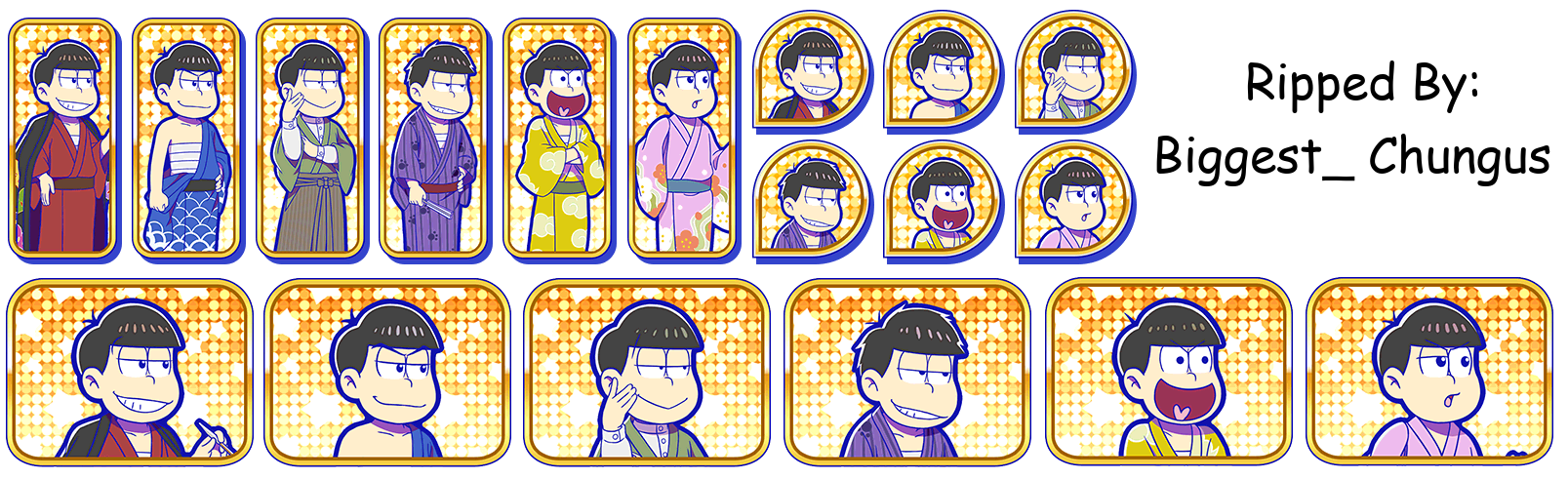 Osomatsu-san Hesokuri Wars: Battle of the NEETs - Set Icons (Hanafuda)