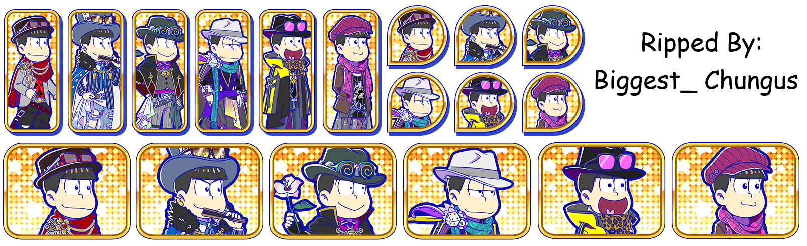 Osomatsu-san Hesokuri Wars: Battle of the NEETs - Set Icons (Hesokuri Wars ReMIX)